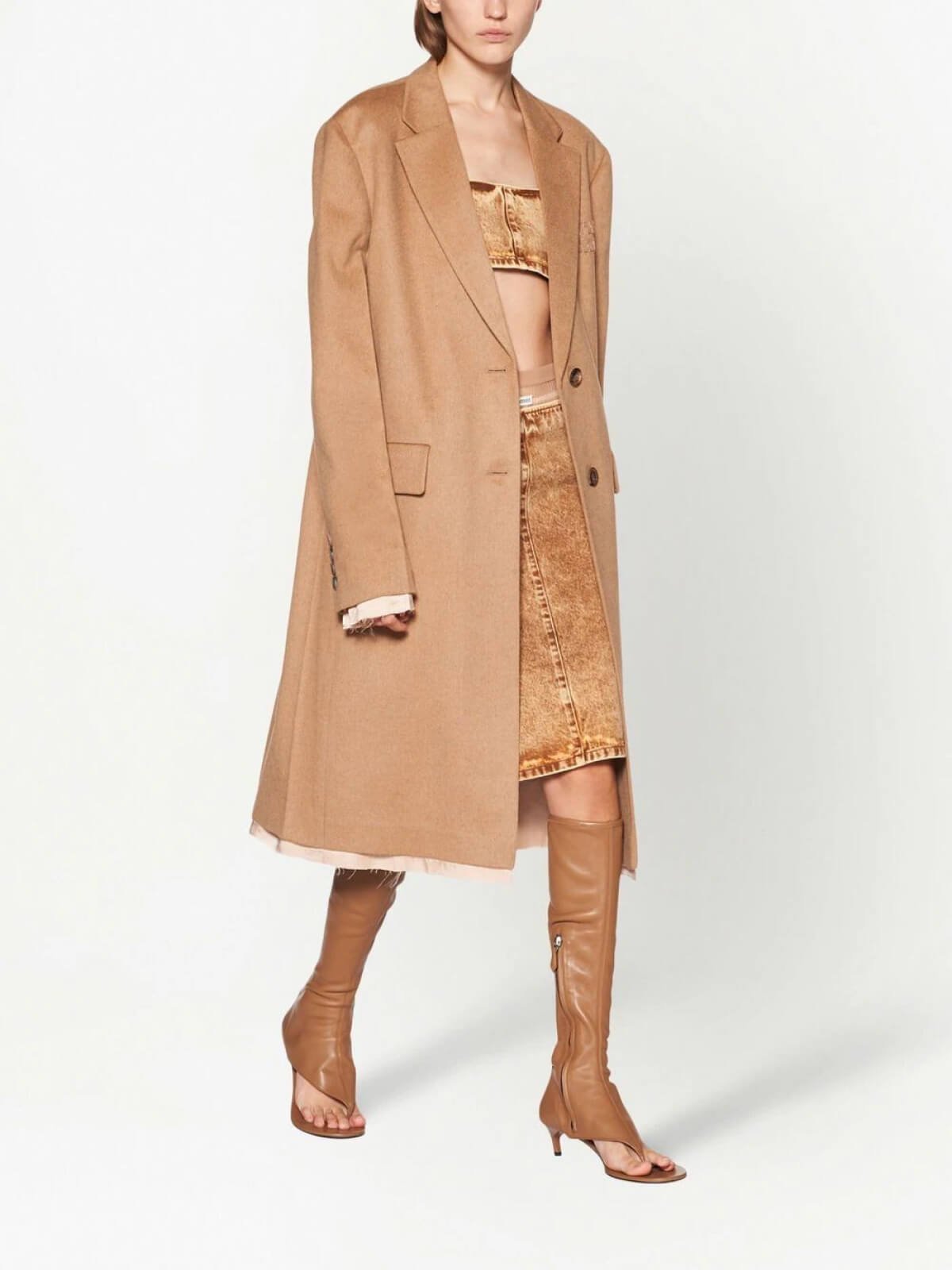 Denim pencil Midi Skirt